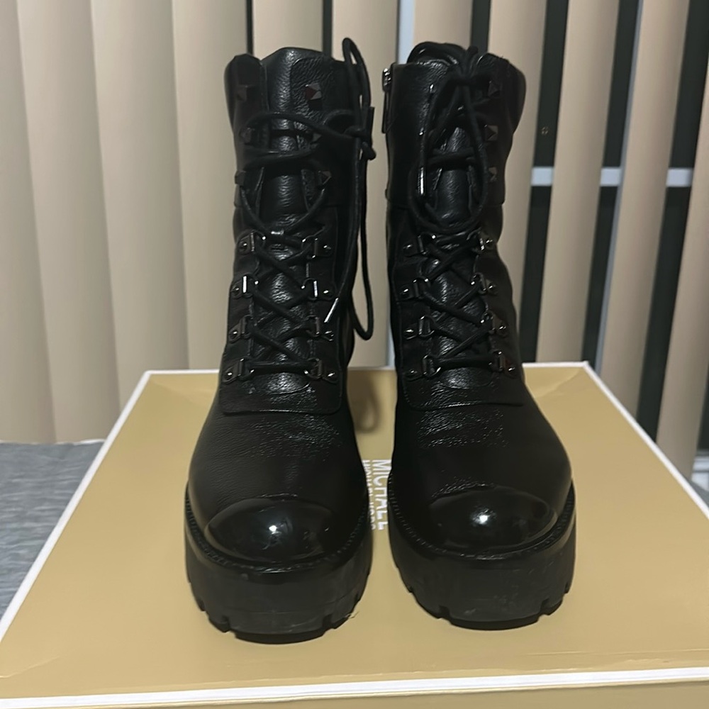 Michael Kors  2 inch Black leather bootie